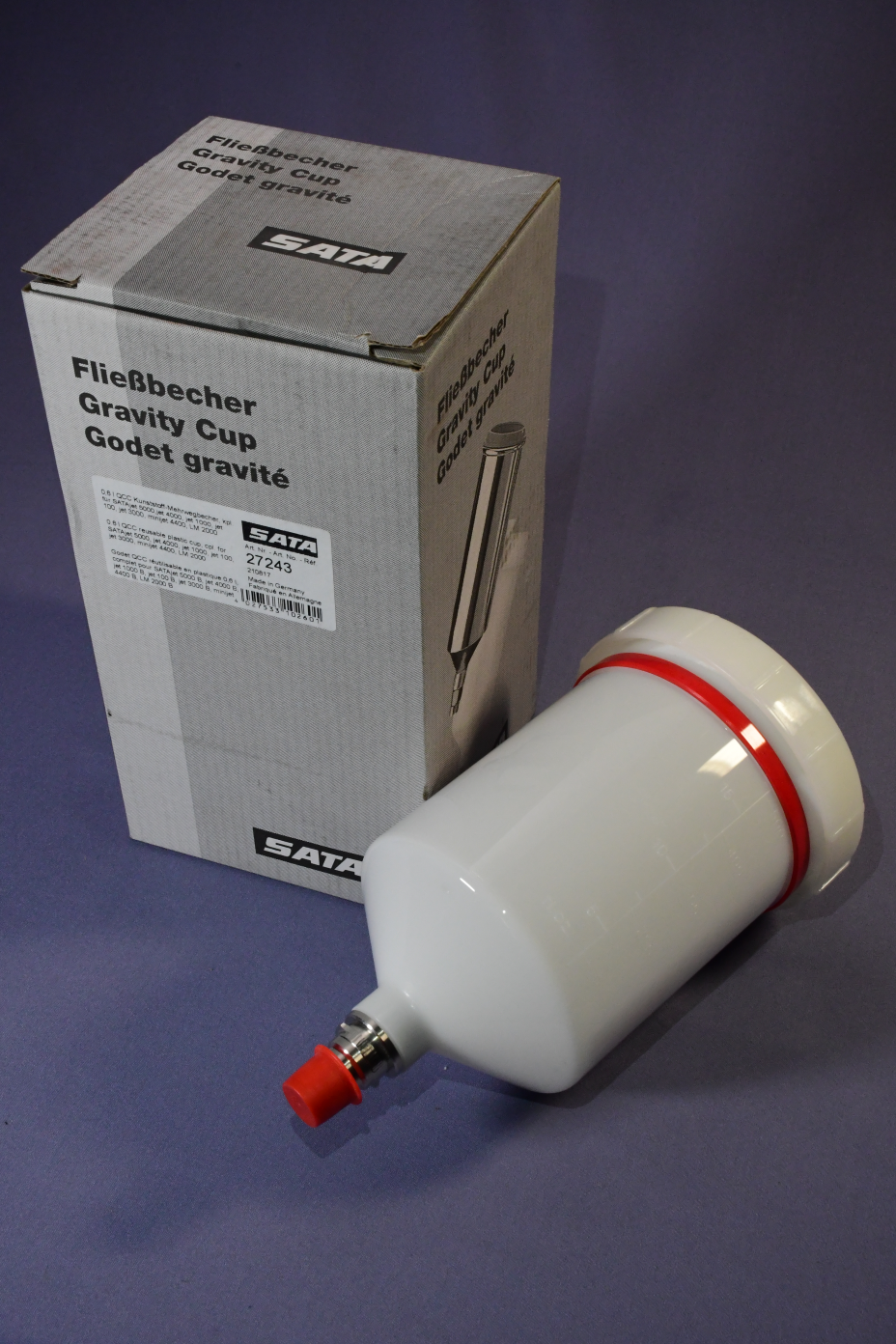 HLPIGF 600Ml Plastic Hvlp Paint Cup Pot For Sata Sprayer Cup Jet Paint Sprayer 